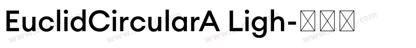 EuclidCircularA Ligh字体转换